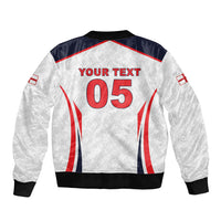 Custom World Football 2026 England Sleeve Zip Bomber Jacket Come On England