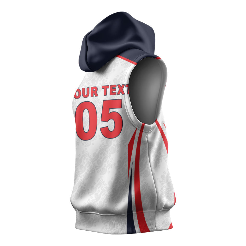 Custom World Football 2026 England Sleeveless Hoodie Come On England