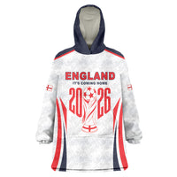 Custom World Football 2026 England Wearable Blanket Hoodie Come On England