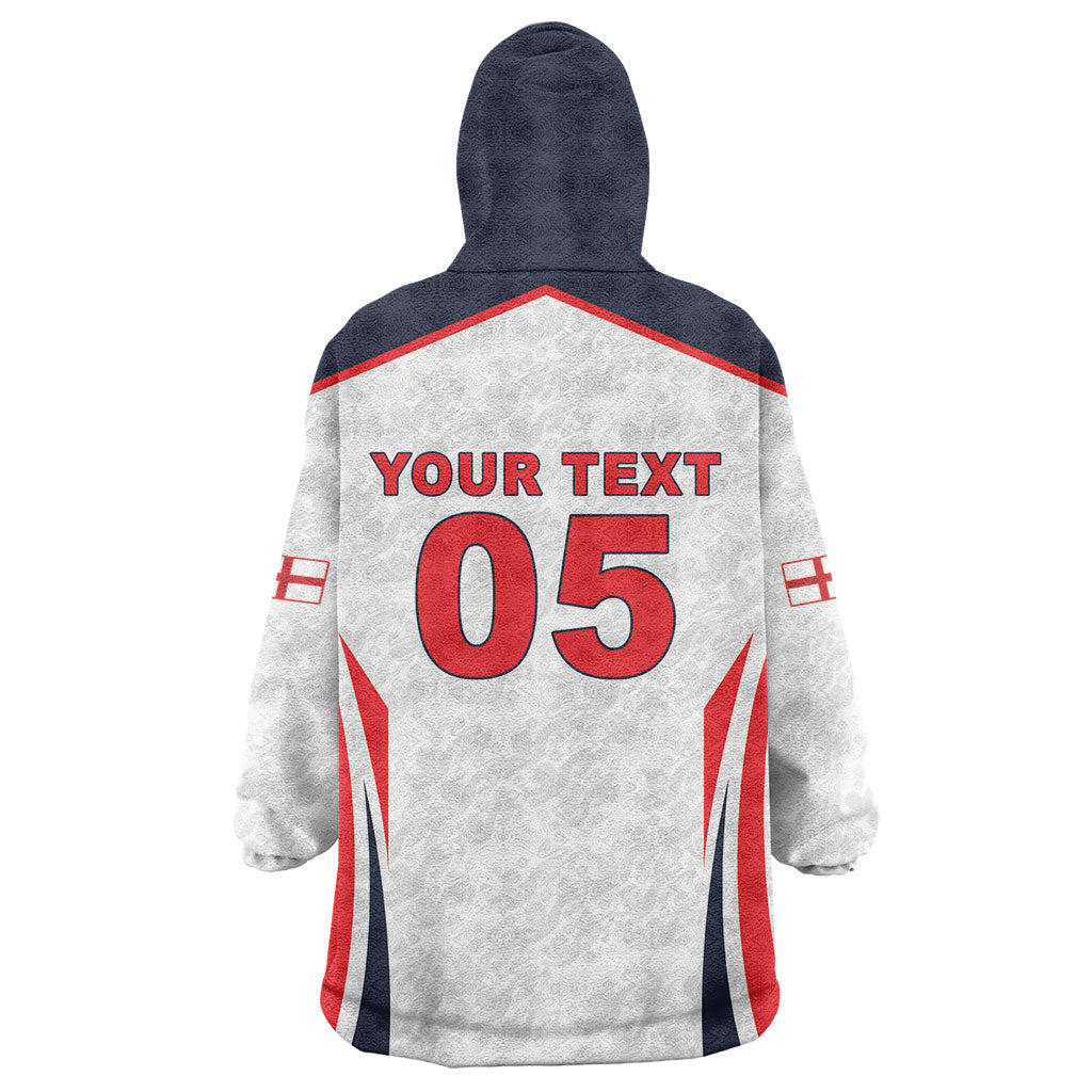 Custom World Football 2026 England Wearable Blanket Hoodie Come On England