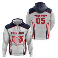 Custom World Football 2026 England Zip Hoodie Come On England