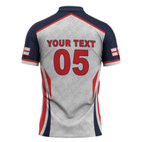 Custom World Football 2026 England Zipper Polo Shirt Come On England