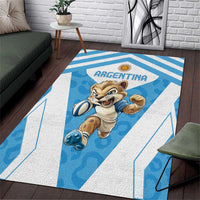Argentina Rugby 2024 Area Rug Go Los Pumas Leopard Pattern LT05 - Wonder Print Shop