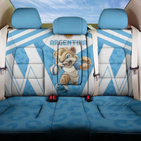 Argentina Rugby 2024 Back Car Seat Cover Go Los Pumas Leopard Pattern LT05 - Wonder Print Shop