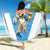 Argentina Rugby 2024 Beach Blanket Go Los Pumas Leopard Pattern LT05 - Wonder Print Shop