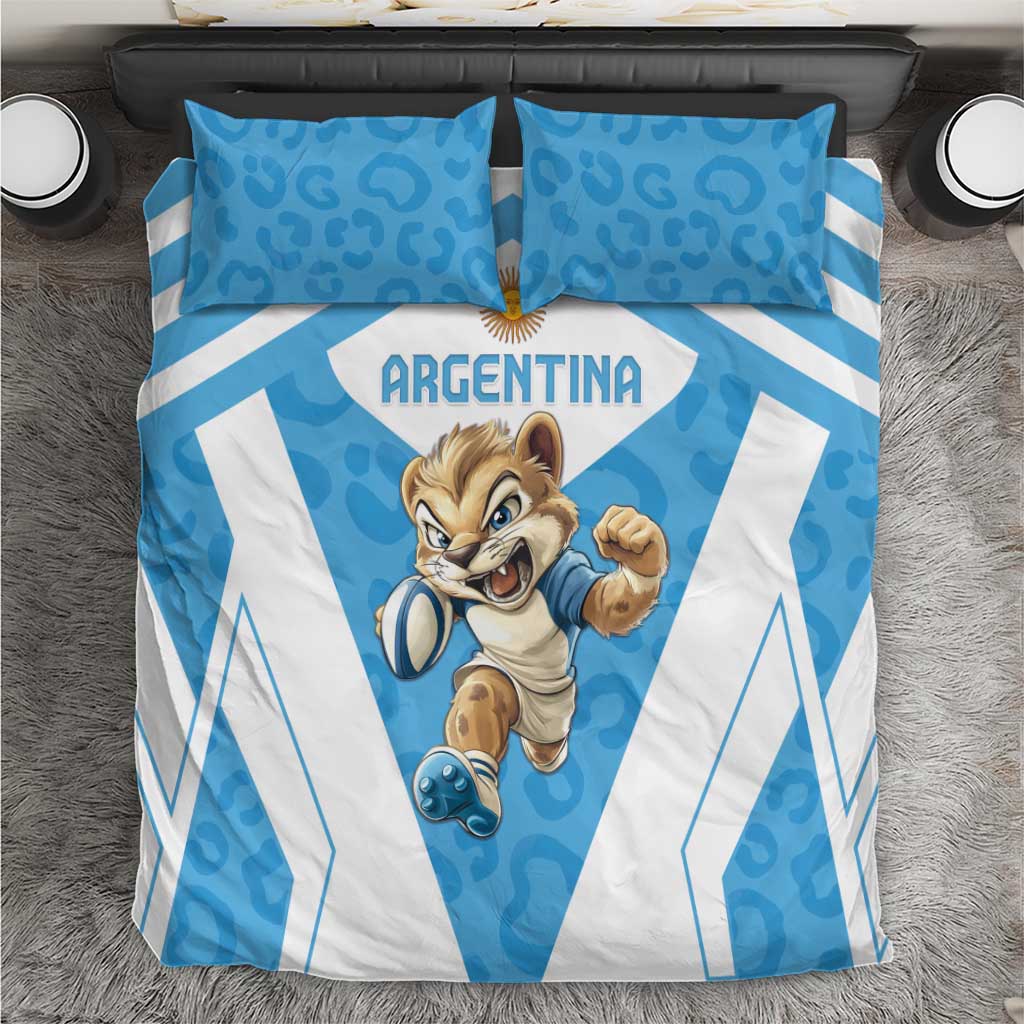 Argentina Rugby 2024 Bedding Set Go Los Pumas Leopard Pattern LT05 - Wonder Print Shop