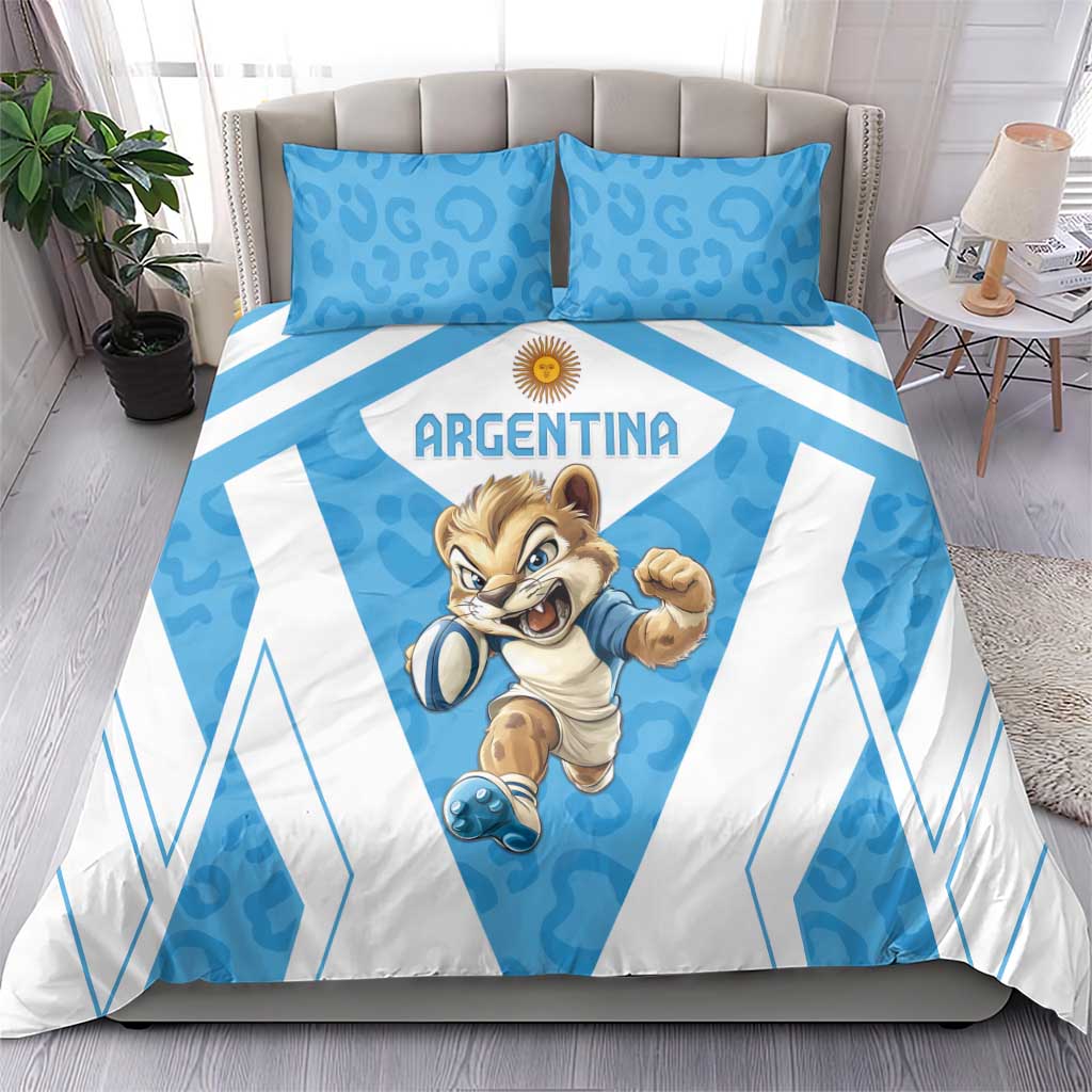 Argentina Rugby 2024 Bedding Set Go Los Pumas Leopard Pattern LT05 - Wonder Print Shop