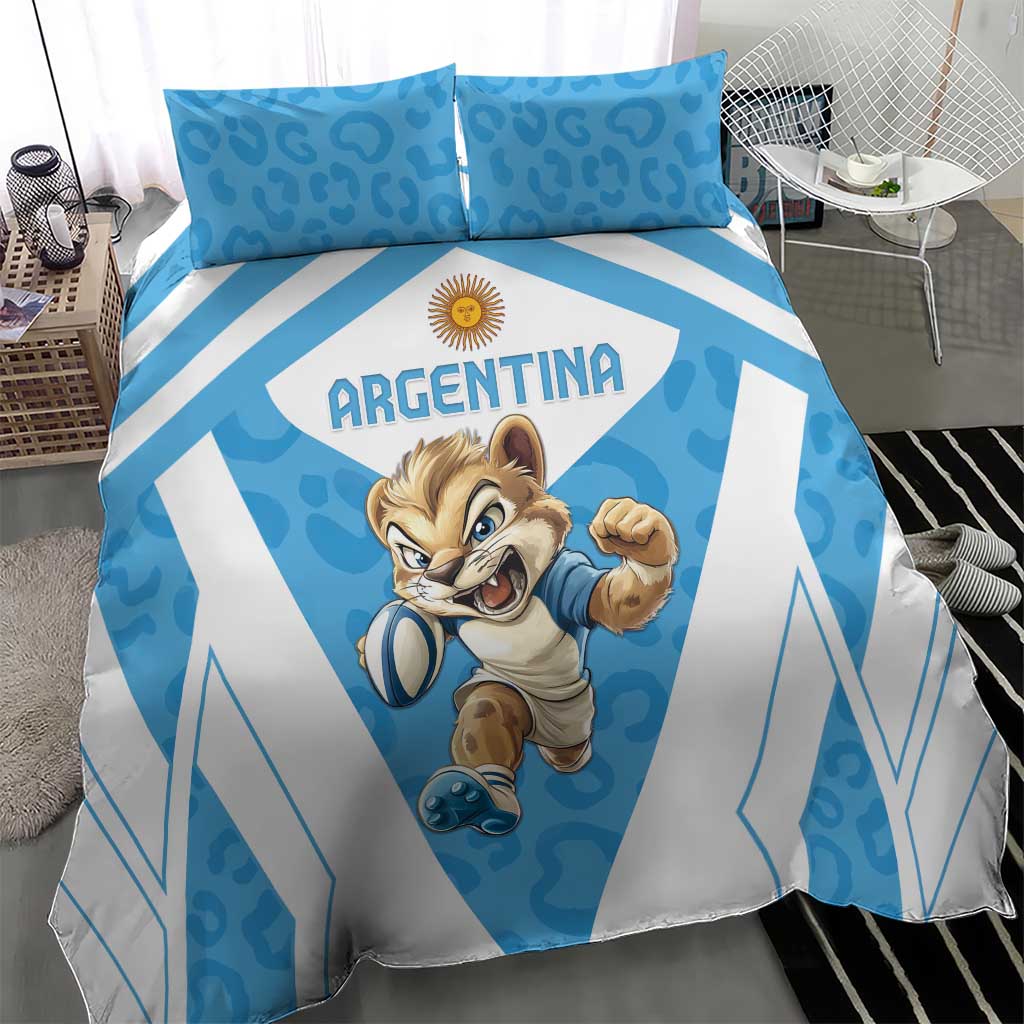 Argentina Rugby 2024 Bedding Set Go Los Pumas Leopard Pattern LT05 - Wonder Print Shop