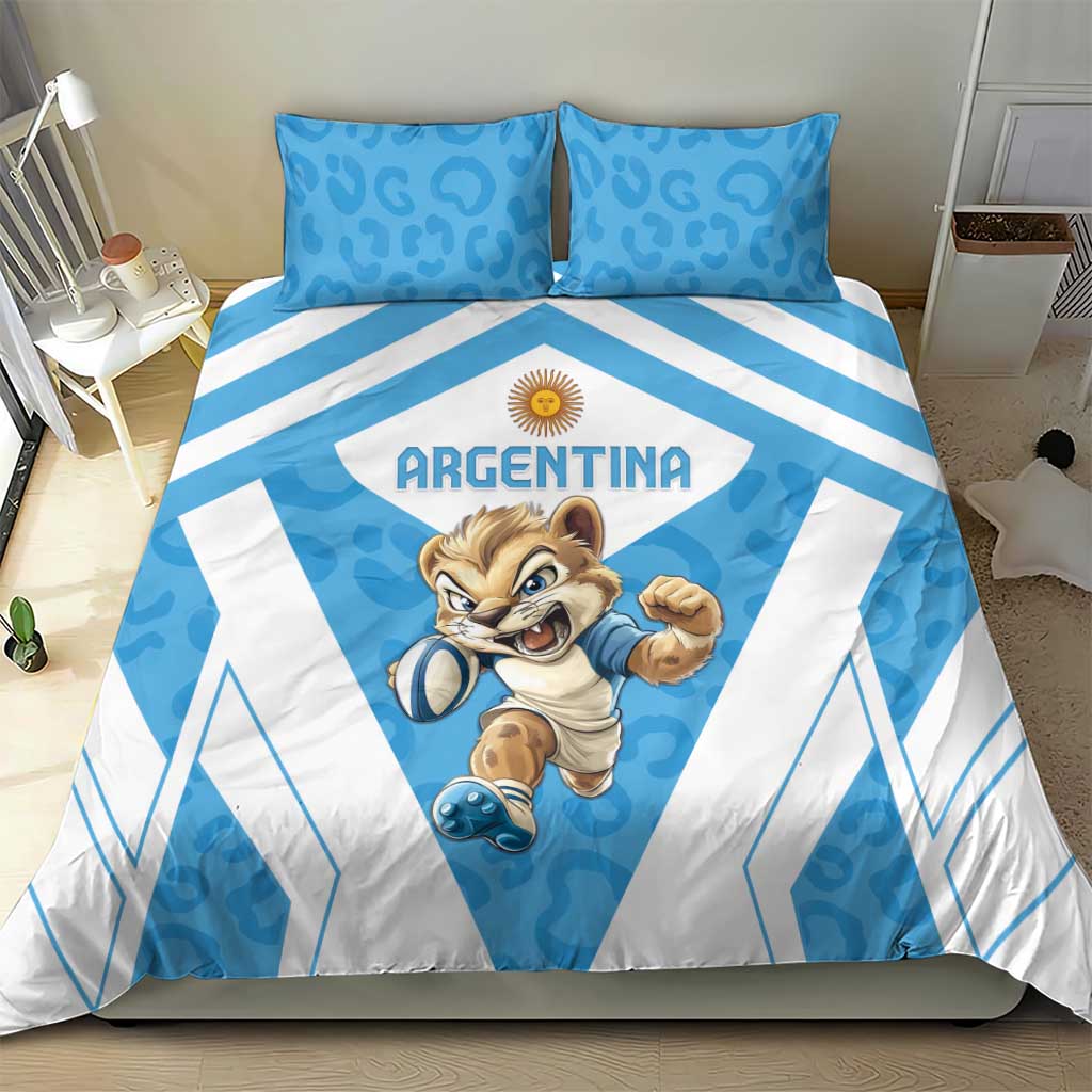 Argentina Rugby 2024 Bedding Set Go Los Pumas Leopard Pattern LT05 - Wonder Print Shop