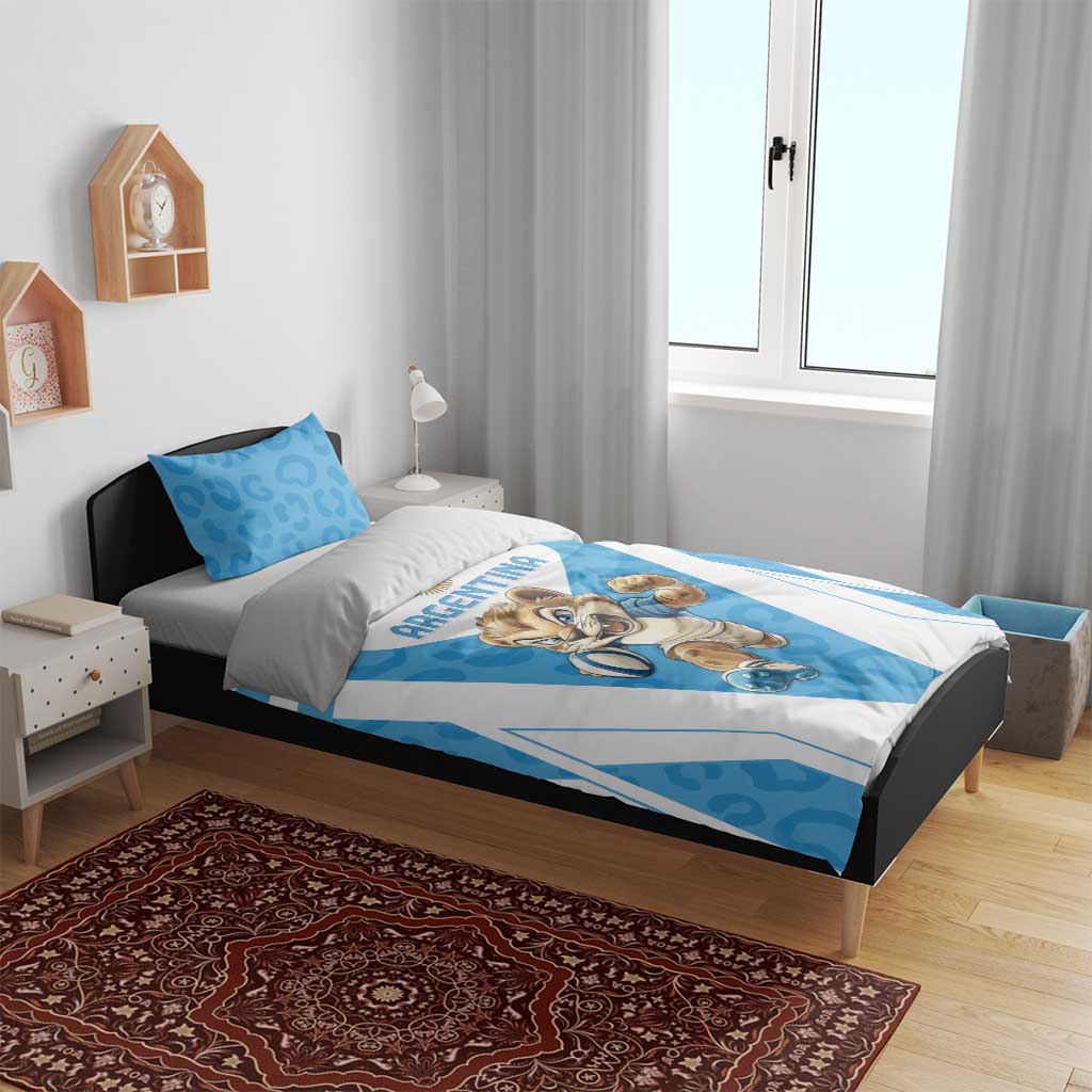 Argentina Rugby 2024 Bedding Set Go Los Pumas Leopard Pattern LT05 - Wonder Print Shop