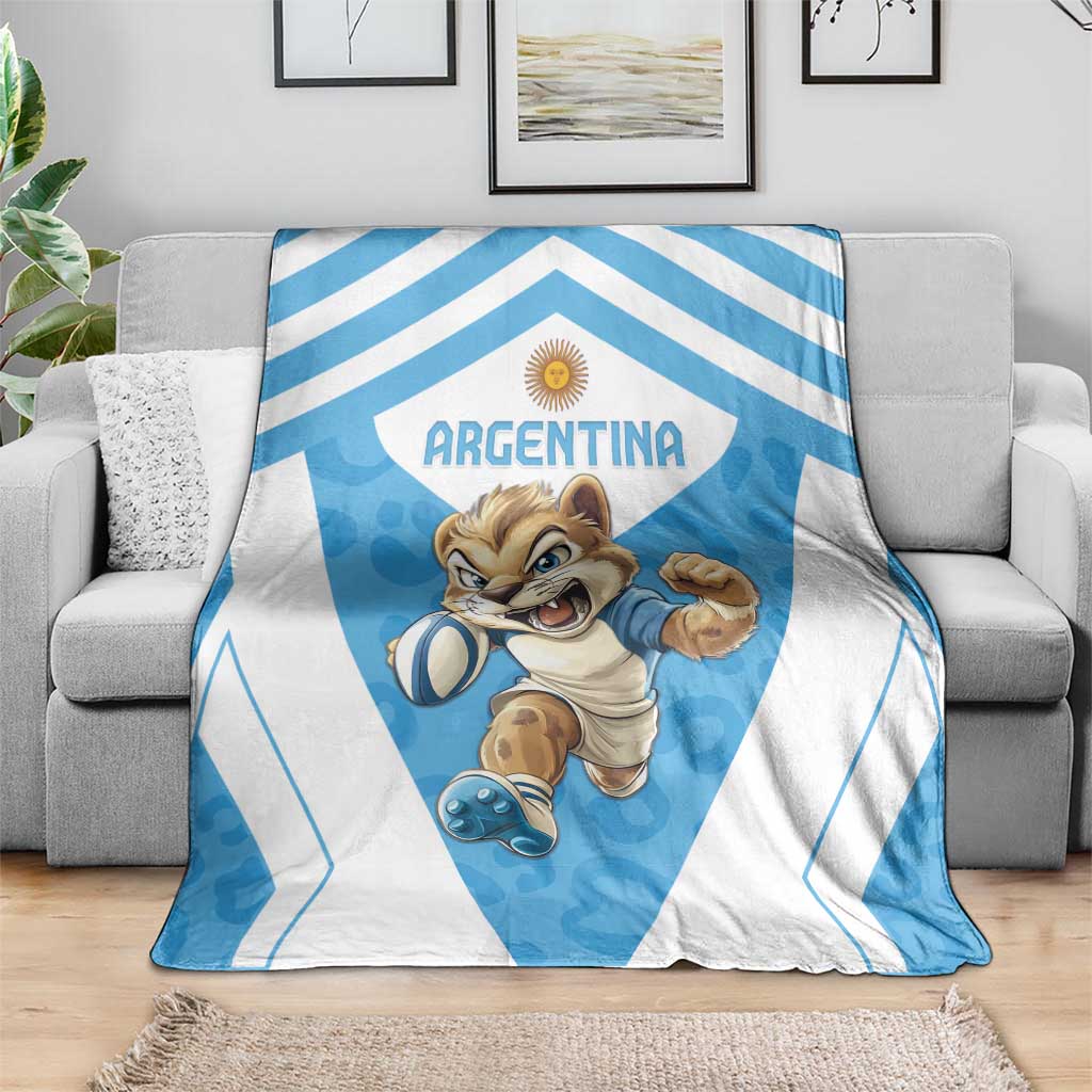 Argentina Rugby 2024 Blanket Go Los Pumas Leopard Pattern