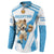 Custom Argentina Rugby 2024 Button Sweatshirt Go Los Pumas Leopard Pattern LT05 - Wonder Print Shop