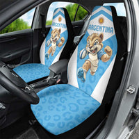 Argentina Rugby 2024 Car Seat Cover Go Los Pumas Leopard Pattern LT05 - Wonder Print Shop