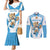 Custom Argentina Rugby 2024 Couples Matching Mermaid Dress and Long Sleeve Button Shirt Go Los Pumas Leopard Pattern