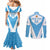 Custom Argentina Rugby 2024 Couples Matching Mermaid Dress and Long Sleeve Button Shirt Go Los Pumas Leopard Pattern