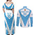 Custom Argentina Rugby 2024 Couples Matching Off Shoulder Maxi Dress and Long Sleeve Button Shirt Go Los Pumas Leopard Pattern LT05 - Wonder Print Shop