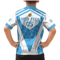 Custom Argentina Rugby 2024 Family Matching Mermaid Dress and Hawaiian Shirt Go Los Pumas Leopard Pattern LT05 - Wonder Print Shop