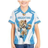 Custom Argentina Rugby 2024 Family Matching Mermaid Dress and Hawaiian Shirt Go Los Pumas Leopard Pattern LT05 - Wonder Print Shop
