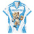 Custom Argentina Rugby 2024 Family Matching Off Shoulder Maxi Dress and Hawaiian Shirt Go Los Pumas Leopard Pattern LT05 - Wonder Print Shop