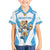 Custom Argentina Rugby 2024 Family Matching Off Shoulder Short Dress and Hawaiian Shirt Go Los Pumas Leopard Pattern LT05 - Wonder Print Shop