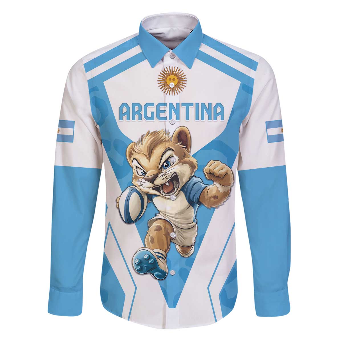 Custom Argentina Rugby 2024 Family Matching Puletasi and Hawaiian Shirt Go Los Pumas Leopard Pattern LT05 - Wonder Print Shop