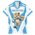 Custom Argentina Rugby 2024 Family Matching Short Sleeve Bodycon Dress and Hawaiian Shirt Go Los Pumas Leopard Pattern LT05 - Wonder Print Shop