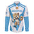 Custom Argentina Rugby 2024 Family Matching Short Sleeve Bodycon Dress and Hawaiian Shirt Go Los Pumas Leopard Pattern LT05 - Wonder Print Shop