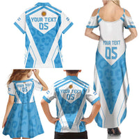 Custom Argentina Rugby 2024 Family Matching Summer Maxi Dress and Hawaiian Shirt Go Los Pumas Leopard Pattern LT05 - Wonder Print Shop