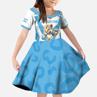 Custom Argentina Rugby 2024 Family Matching Tank Maxi Dress and Hawaiian Shirt Go Los Pumas Leopard Pattern LT05 - Wonder Print Shop