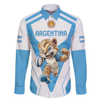 Custom Argentina Rugby 2024 Family Matching Tank Maxi Dress and Hawaiian Shirt Go Los Pumas Leopard Pattern LT05 - Wonder Print Shop