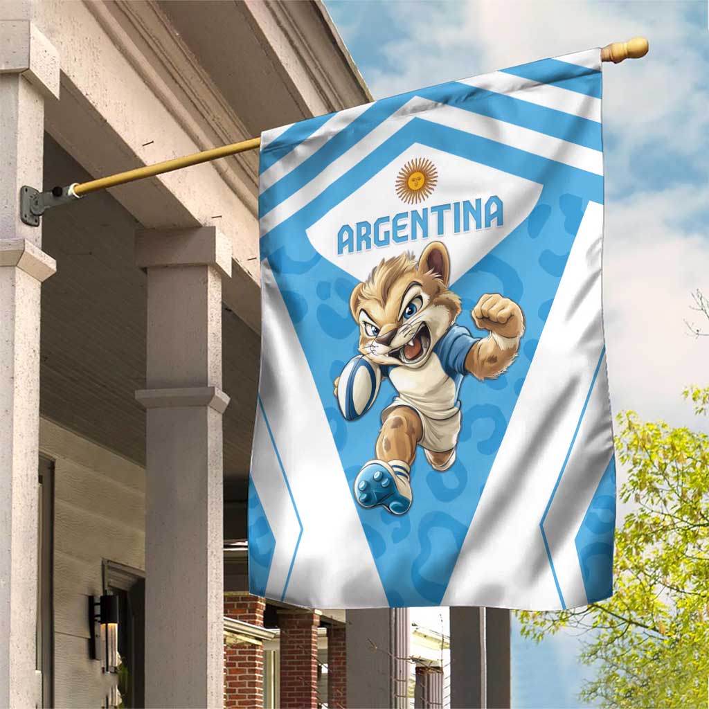 Argentina Rugby 2024 Garden Flag Go Los Pumas Leopard Pattern LT05 - Wonder Print Shop
