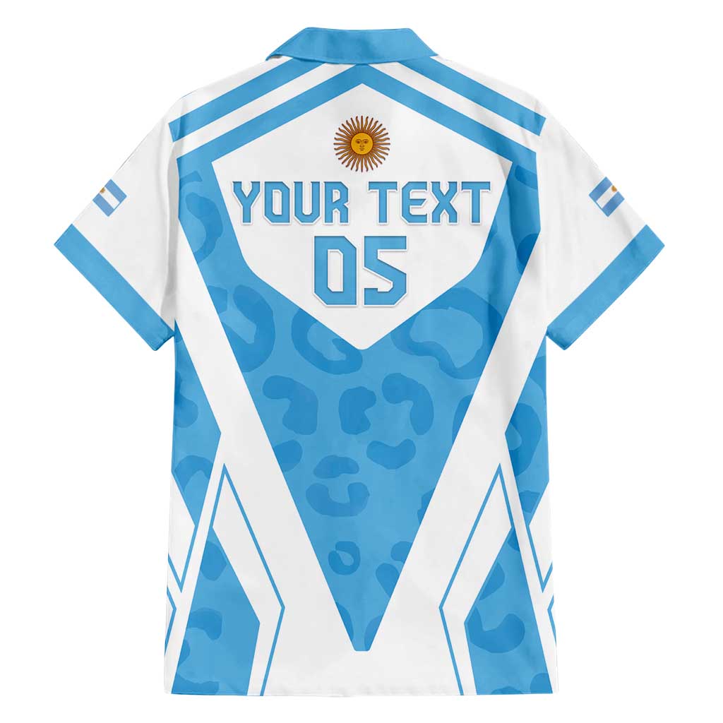 Custom Argentina Rugby 2024 Hawaiian Shirt Go Los Pumas Leopard Pattern LT05 - Wonder Print Shop