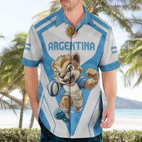 Custom Argentina Rugby 2024 Hawaiian Shirt Go Los Pumas Leopard Pattern LT05 - Wonder Print Shop