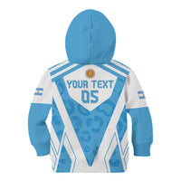 Custom Argentina Rugby 2024 Kid Hoodie Go Los Pumas Leopard Pattern LT05 - Wonder Print Shop