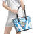 Argentina Rugby 2024 Leather Tote Bag Go Los Pumas Leopard Pattern LT05 - Wonder Print Shop