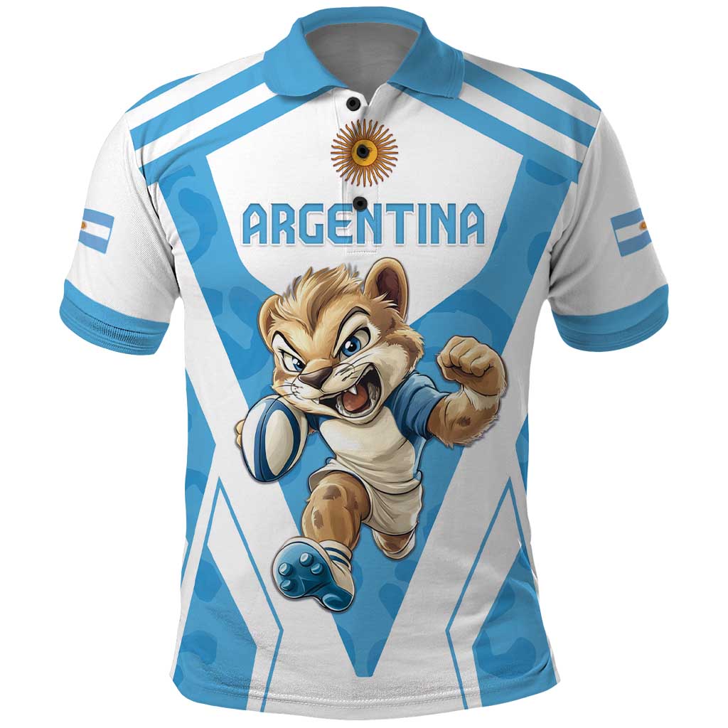 Custom Argentina Rugby 2024 Polo Shirt Go Los Pumas Leopard Pattern LT05 - Wonder Print Shop