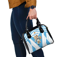 Argentina Rugby 2024 Shoulder Handbag Go Los Pumas Leopard Pattern