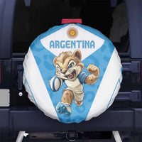 Argentina Rugby 2024 Spare Tire Cover Go Los Pumas Leopard Pattern LT05 - Wonder Print Shop