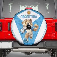 Argentina Rugby 2024 Spare Tire Cover Go Los Pumas Leopard Pattern LT05 - Wonder Print Shop