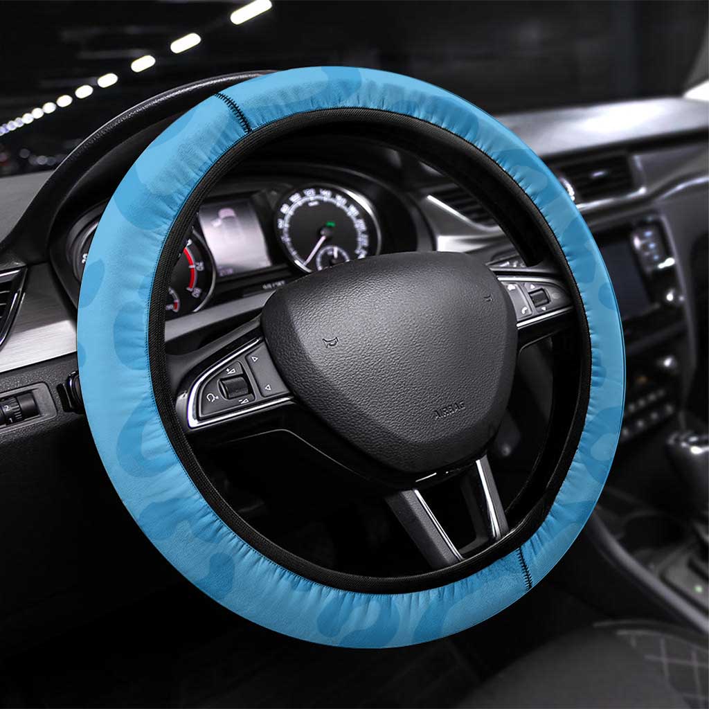 Argentina Rugby 2024 Steering Wheel Cover Go Los Pumas Leopard Pattern LT05 - Wonder Print Shop