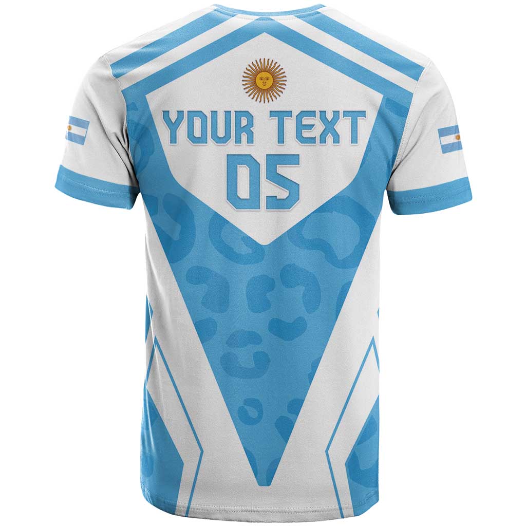 Custom Argentina Rugby 2024 T Shirt Go Los Pumas Leopard Pattern LT05 - Wonder Print Shop