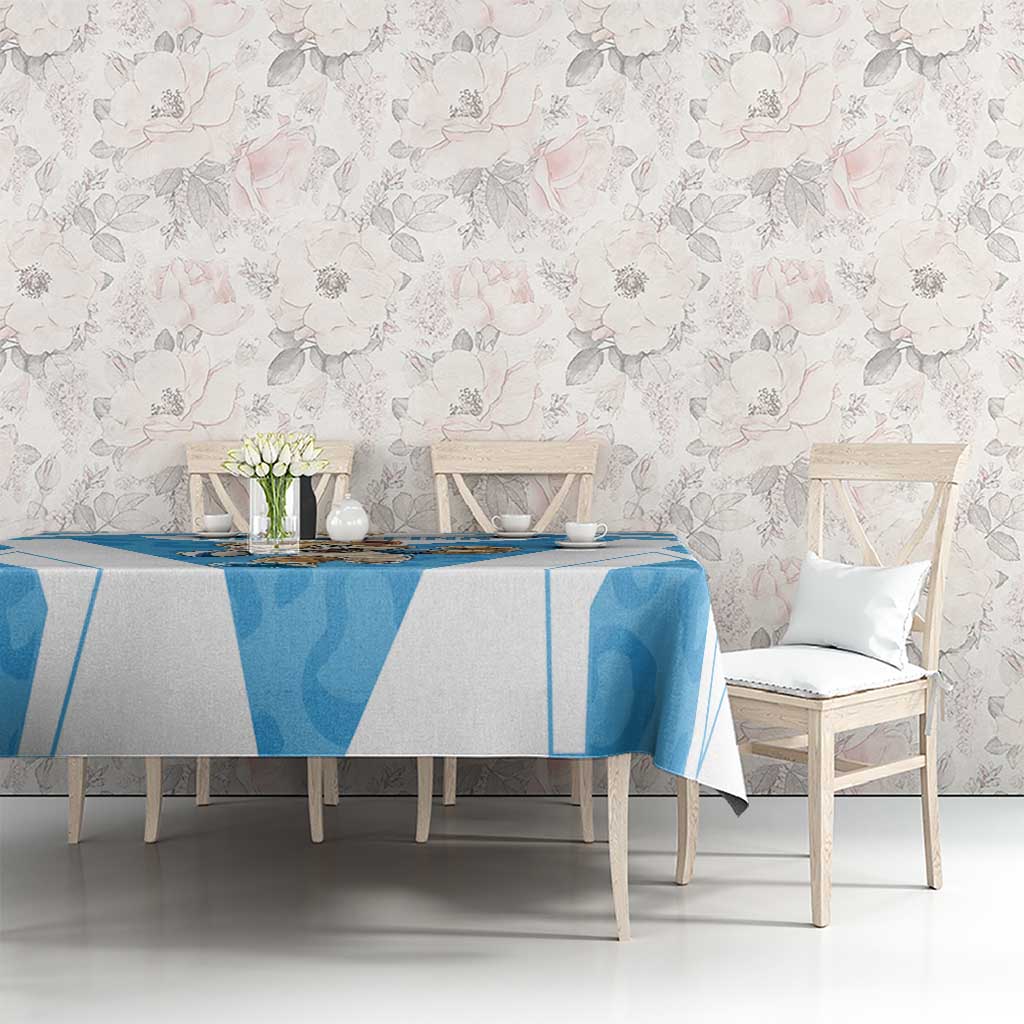 Argentina Rugby 2024 Tablecloth Go Los Pumas Leopard Pattern LT05 - Wonder Print Shop