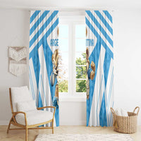 Argentina Rugby 2024 Window Curtain Go Los Pumas Leopard Pattern LT05 - Wonder Print Shop