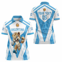 Custom Argentina Rugby 2024 Women Polo Shirt Go Los Pumas Leopard Pattern LT05 - Wonder Print Shop