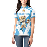 Custom Argentina Rugby 2024 Women Polo Shirt Go Los Pumas Leopard Pattern LT05 - Wonder Print Shop