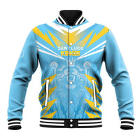 Custom Kings Saint Lucia Cricket Baseball Jacket Rise To Victory - Wonder Print Shop