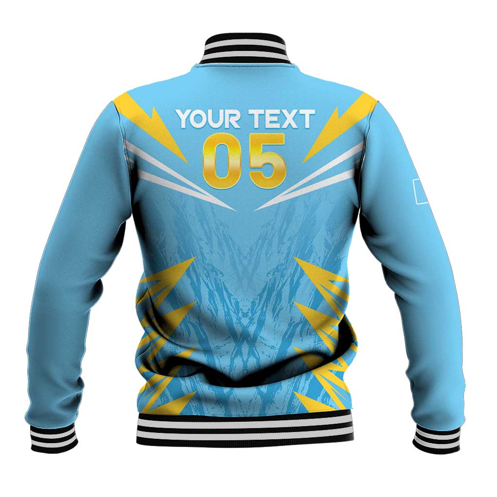 Custom Kings Saint Lucia Cricket Baseball Jacket Rise To Victory - Wonder Print Shop