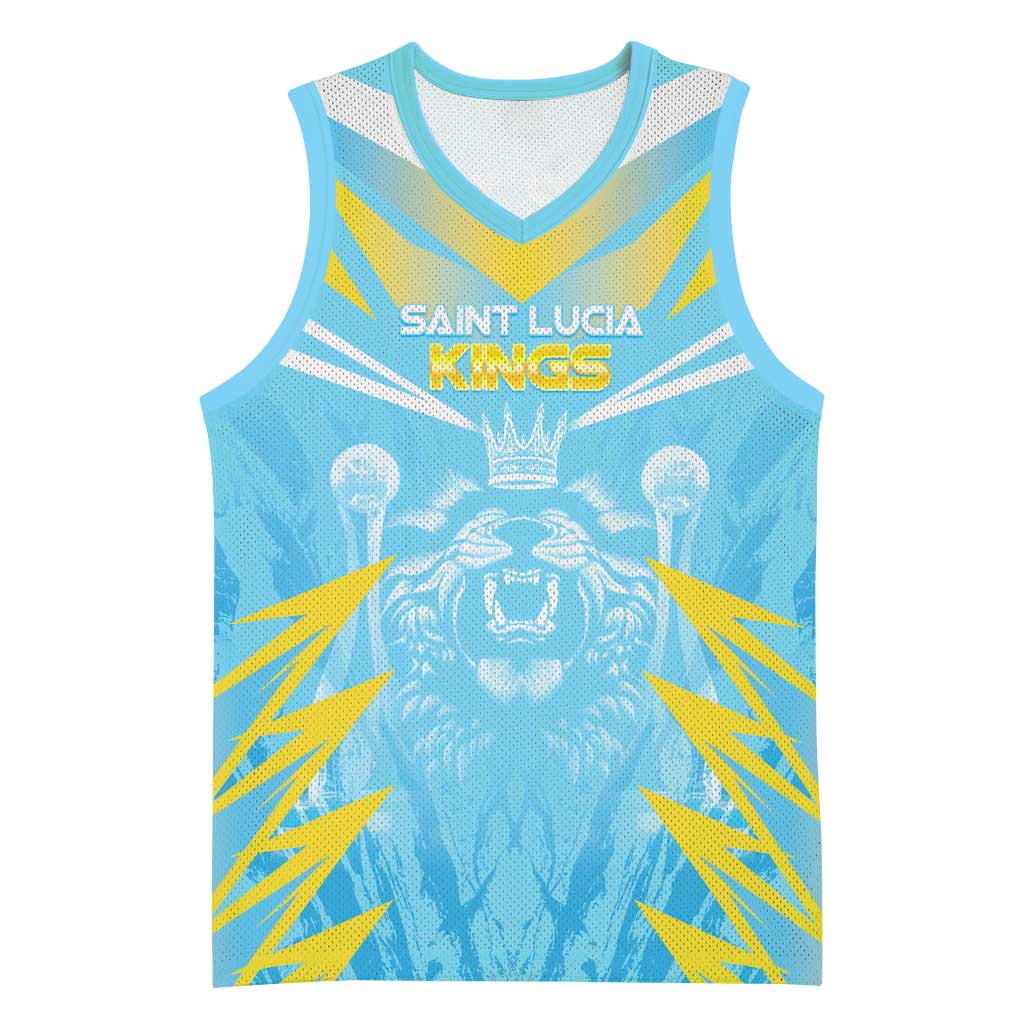 Custom Kings Saint Lucia Cricket Basketball Jersey Rise To Victory - Wonder Print Shop