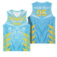 Custom Kings Saint Lucia Cricket Basketball Jersey Rise To Victory - Wonder Print Shop