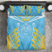 Kings Saint Lucia Cricket Bedding Set Rise To Victory - Wonder Print Shop